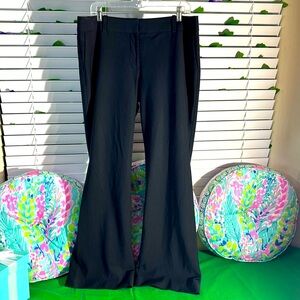 Ann Taylor long 32.5” wool and nylon black slacks